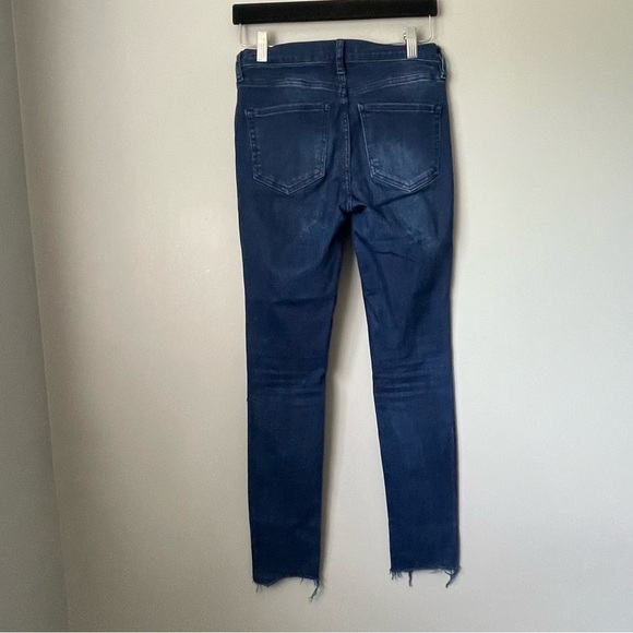 Free People Reagan Button Fly Jeans Size 26 Raw Hem Skinny Distressed - Picture 7 of 7